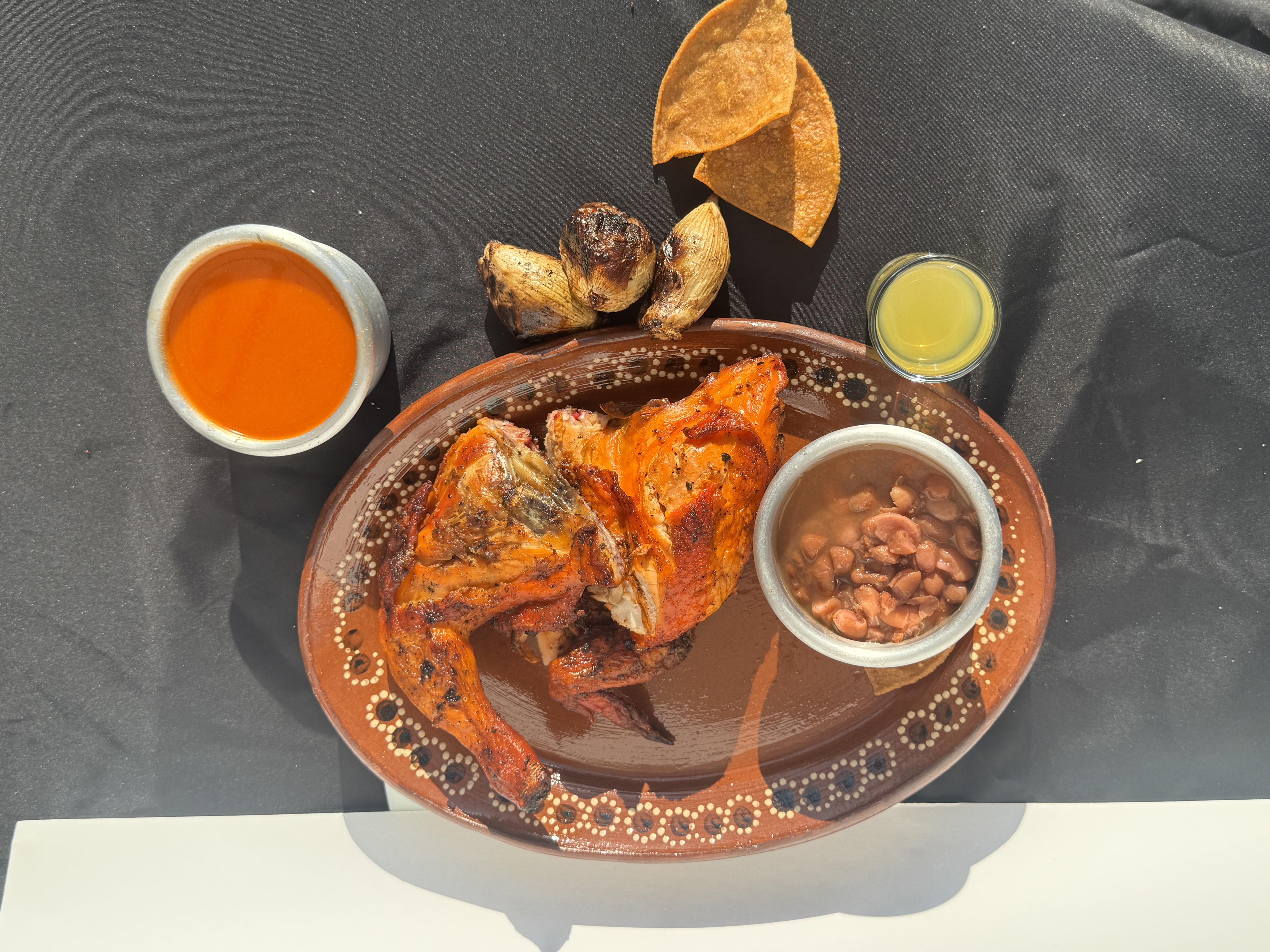Pollo Asado al Carbón Crujiente